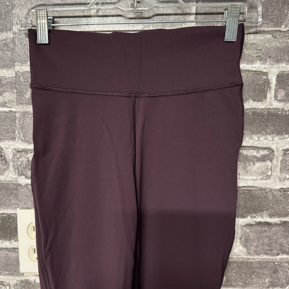 Lululemon Tied To It Crop leggings Black Cherry maroon - Picture 2 of 8